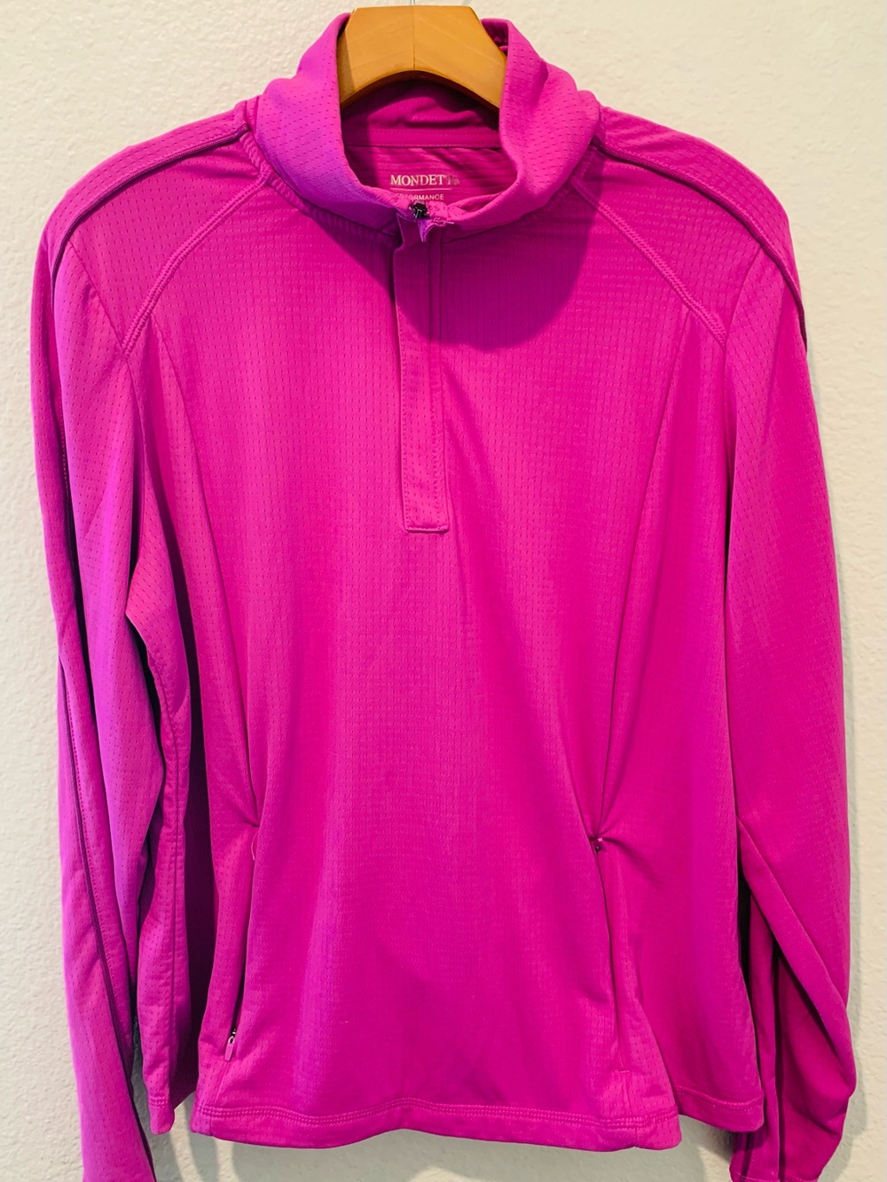 Mondetta Women's Fuchsia Half-Zip Swim Coverup
